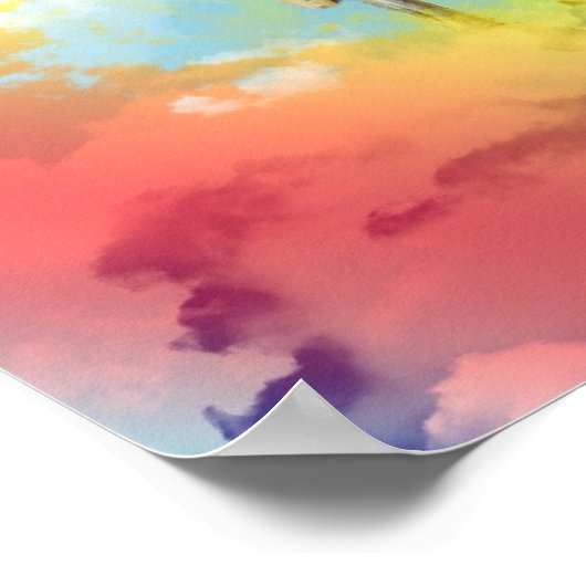 Über dem Regenbogen Poster (Ecke)