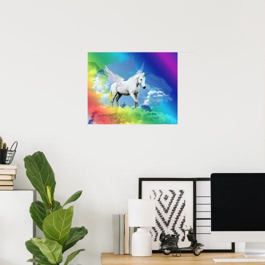 Über dem Regenbogen Poster (Heimbüro)