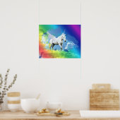 Über dem Regenbogen Poster (Küche)