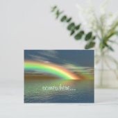 Über dem Regenbogen Postkarte (Stehend Vorderseite)