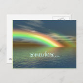 Über dem Regenbogen Postkarte (Vorne/Hinten)