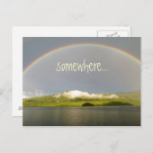 Über dem Regenbogen Postkarte (Vorne/Hinten)