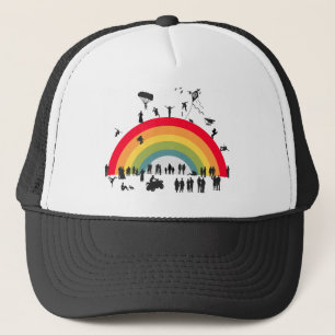 Über dem Regenbogen Truckerkappe