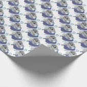 ÜBER DEM RIVER Blue Chow Packpapier (Ecke)