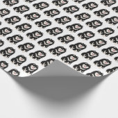 ÜBER DEM RIVER Finnisches Lapphund Packpapier (Ecke)