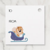 ÜBER DEM RIVER Red Chow Geschenketiketten vorne un Geschenkanhänger (Rückseite)