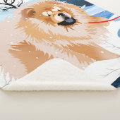 ÜBER DEM RIVER Red Chow Sherpa Decke Sherpadecke (3/4)