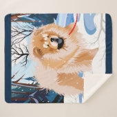 ÜBER DEM RIVER Red Chow Sherpa Decke Sherpadecke (Vorderseite (Horizontal))