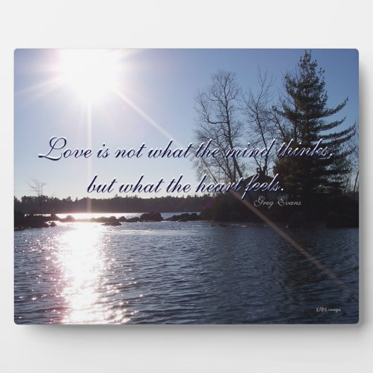 Über dem See Fotoplatte (Vorderseite)