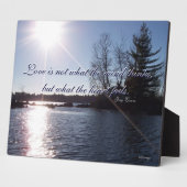 Über dem See Fotoplatte (Seite)