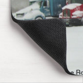 Über dem Straßen-LKW-Fahrer Mousepad (Ecke)