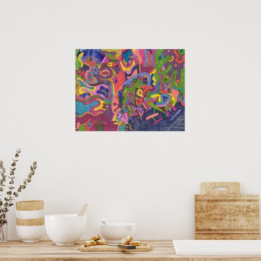 "Über dem Sturm" 24x18 Poster (Küche)