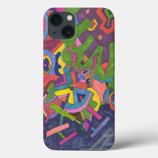 "Über dem Sturm" Abstrakte Kunst Case-Mate iPhone Hülle (Rückseite)