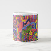 "Über dem Sturm" Abstrakte Kunst Jumbo-Tasse (Vorderseite)