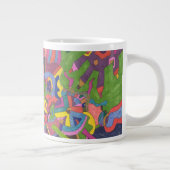 "Über dem Sturm" Abstrakte Kunst Jumbo-Tasse (Rechts)
