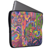 "Über dem Sturm" Abstrakte Kunst Laptopschutzhülle (Vorne Rechts)