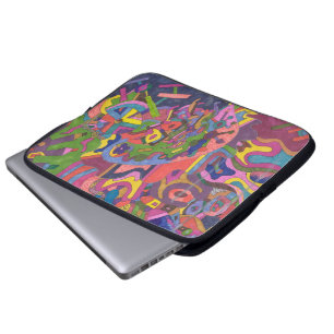 "Über dem Sturm" Abstrakte Kunst Laptopschutzhülle