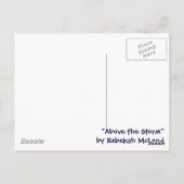 "Über dem Sturm" Abstrakte Kunst Postkarte (Rückseite)