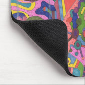 Über dem Sturm, originale abstrakte Kunst Mousepad (Ecke)