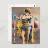 Über dem Top Patriotic Postkarte (Vorne/Hinten)