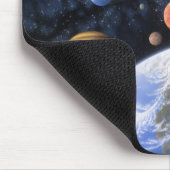 Über dem Zuhause-Planeten Mousepad hinaus (Ecke)