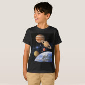 Über dem Zuhause-Planeten-Shirt hinaus T-Shirt (Vorne ganz)