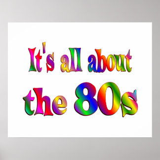 Über den 80er poster