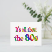 Über den 80er postkarte (Stehend Vorderseite)
