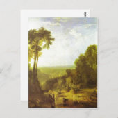 Über den Bach J. M. W. Turner , 1815, Öl auf Postkarte (Vorne/Hinten)