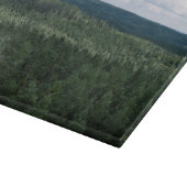 Über den Bäumen Luftbild Waldlandschaft Foto Schneidebrett (Ecke)