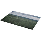 Über den Bäumen Luftbild Waldlandschaft Foto Schneidebrett (Ecke)