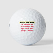 Über den Berg Geburtstag Golfball (Vorderseite)