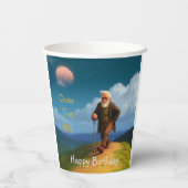 Über den Berg Geburtstag Pappbecher (Rückseite)