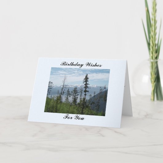 Über den Bergen Karte (Vorderseite)