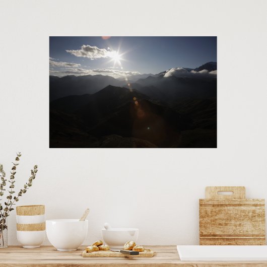 Über den Bergen Poster (Küche)