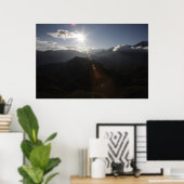 Über den Bergen Poster (Heimbüro)