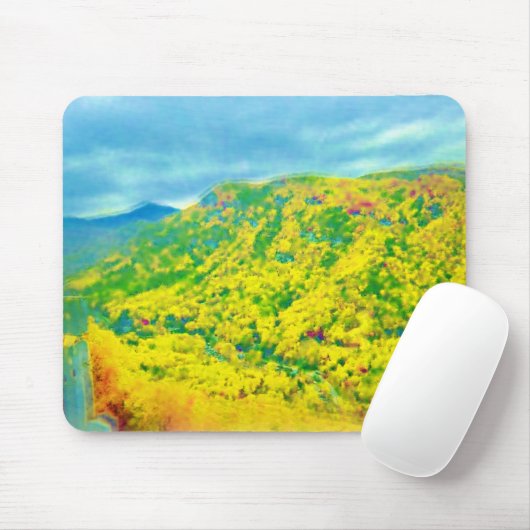Über den Bergen ragt die Luft Mousepad (Mit Mouse)