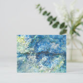 Über den Bergen über dem Meer Postkarte (Stehend Vorderseite)