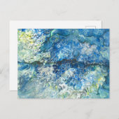 Über den Bergen über dem Meer Postkarte (Vorne/Hinten)