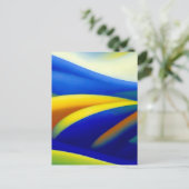 Über den blauen Hügeln Postkarte (Stehend Vorderseite)