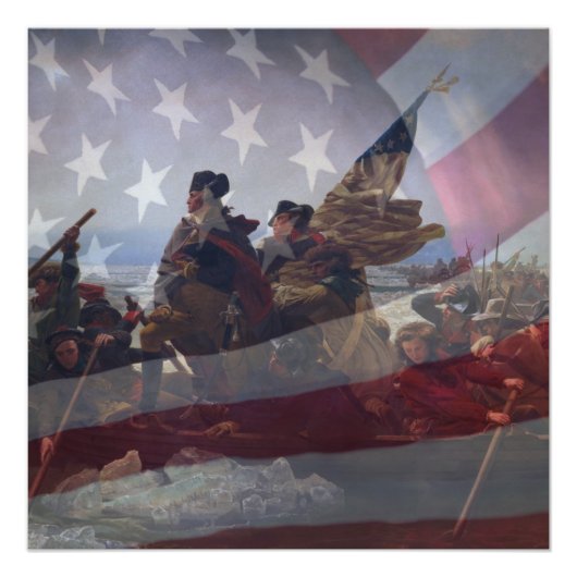 Über den Delaware Fluss Stretched Canvas Print Poster (Vorderseite)