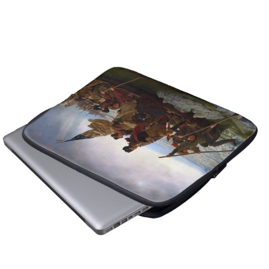 Über den Delaware River, George Washington Laptopschutzhülle (Vorne Knopf)