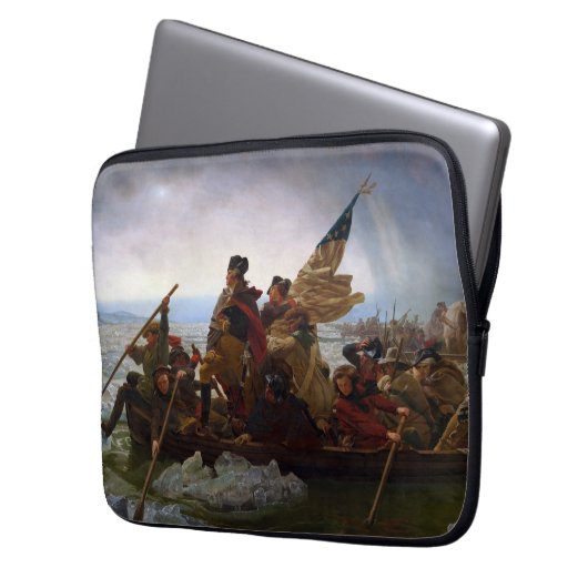 Über den Delaware River, George Washington Laptopschutzhülle (Vorderseite Links)