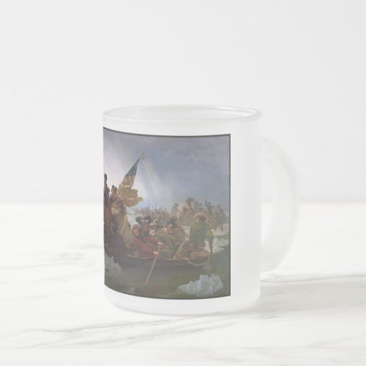 Über den Delaware River, George Washington Mattglastasse (VorderseiteRechts)