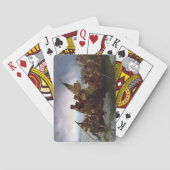 Über den Delaware River, George Washington Spielkarten (Rückseite)