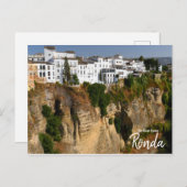 Über den Edge Ronda, Spanien Postkarte (Vorne/Hinten)