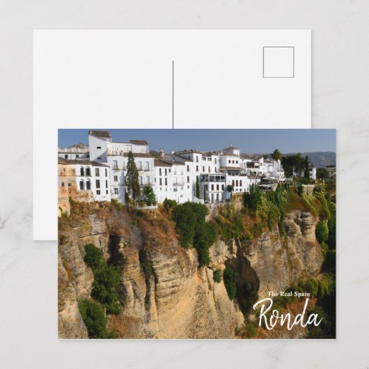 Über den Edge Ronda, Spanien Postkarte (Vorne/Hinten)
