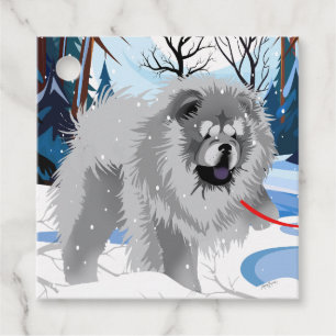 ÜBER DEN FLUSS Blue Chow Geschenkanhänger vorne un