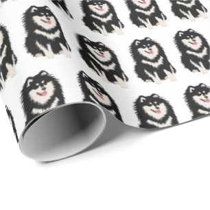 ÜBER DEN FLUSS Finnischer Lapphund Geschenkpapier