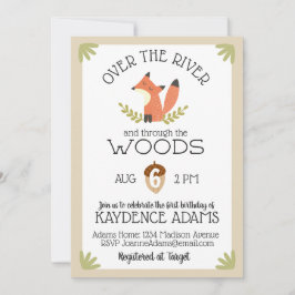 Über den Fluss und durch den Wald Einladung